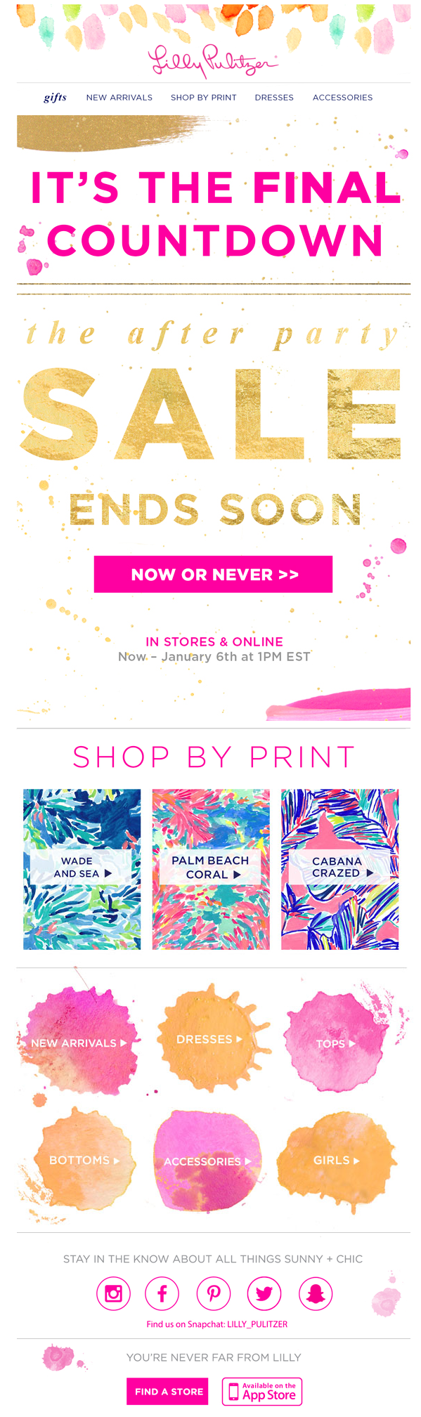It's the final sale