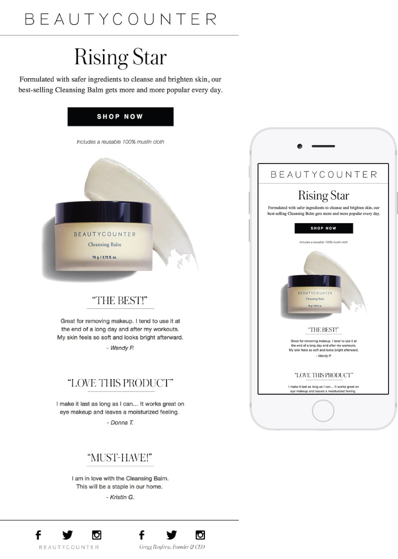 Beautycounter Email