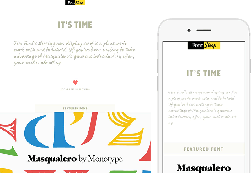 Font Shop Email
