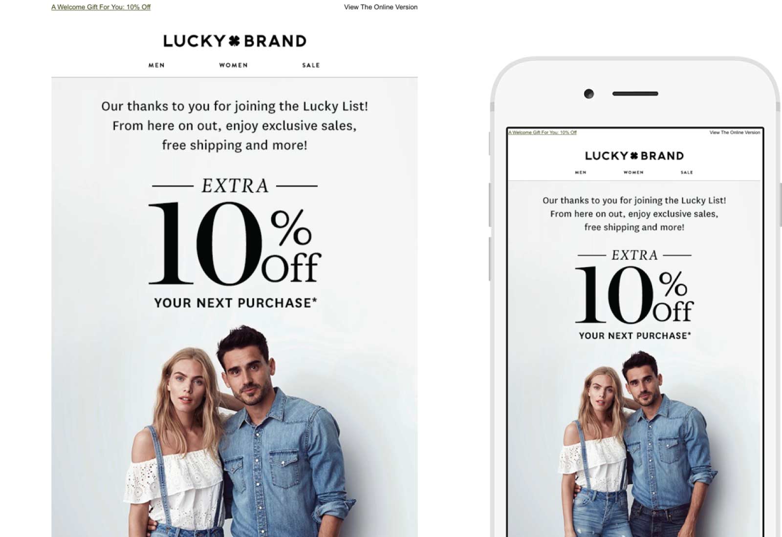 Lucky Brand Email