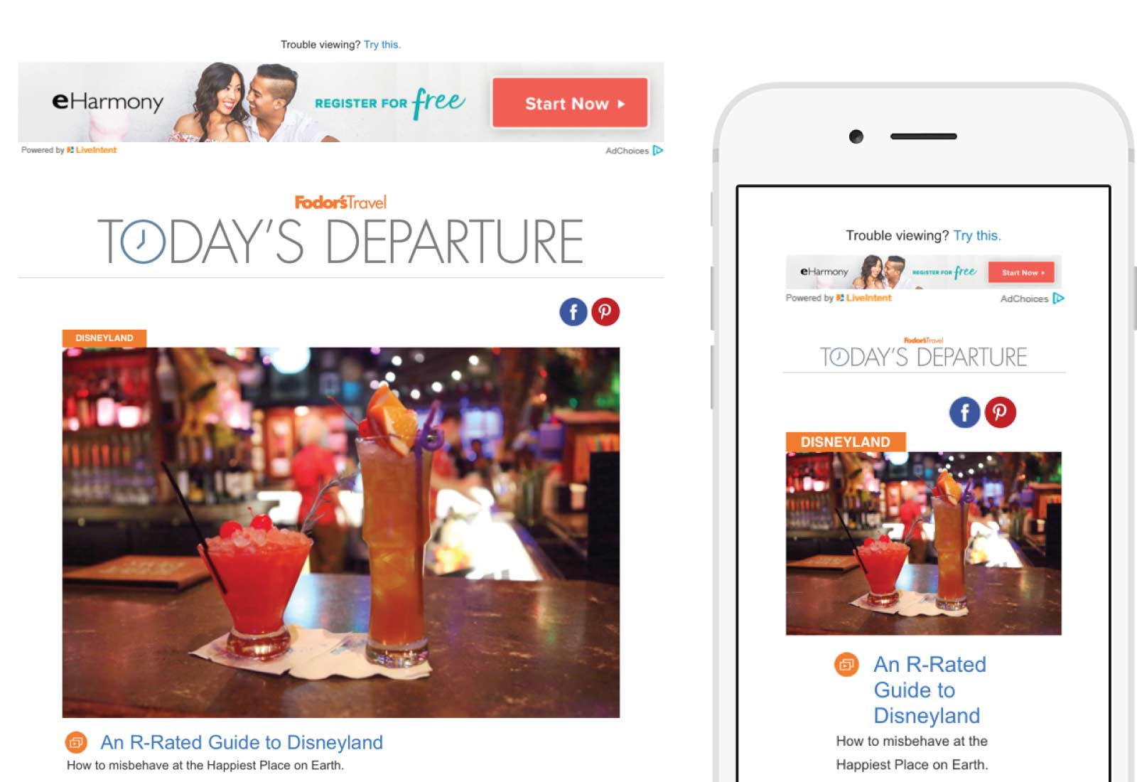 Fodor's Travel Email